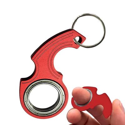 Брелок Fidget Spinner Игрушки для снятия стресса и беспокойства Вращающийся брелок на палец Крутой избавляющий от скуки Подарки на день рождения для взрослых и детей