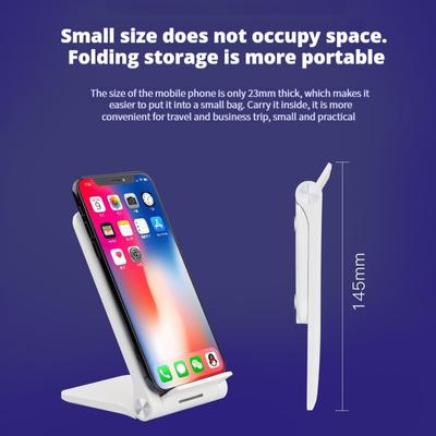 Складная беспроводная зарядная подставка для Samsung S23/xiaomi Qi Induction Wireless Fast Charge для iPhone 11/12/xs/xr/8 Plus