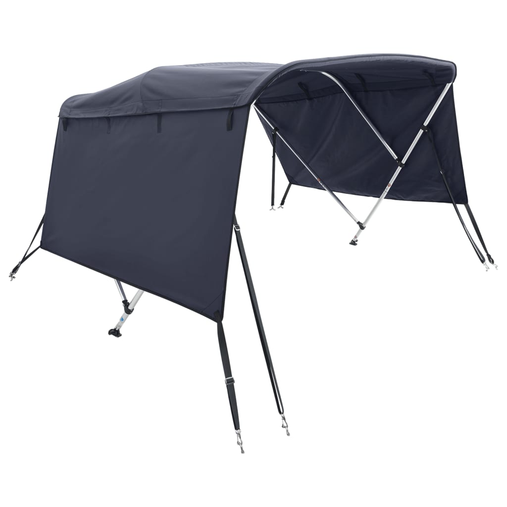 3 Bow Bimini Top with Side Panels 183 x (137 152) x 137 cm
