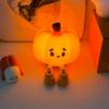 Силиконовый ночник в виде тыквы на Хэллоуин, регулируемая яркость, USB-зарядка, светодиодный светильник в виде тыквы, таймер, мягкий настольный свет