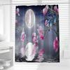 JINRUN Bathroom Thickened Waterproof Curtain Mildew Proof Shower Curtain Shower Partition Curtain Shower Curtain Bathroom Curtain Free Perforation
