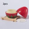 2 Pieces Cosmetic Containers Refillable with Lid Cute Travel Size Empty Sample Jars for Eye