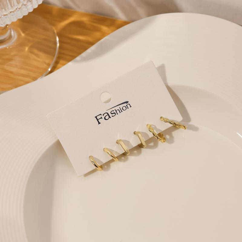 1 Набор Простой и Компактный Набор Сережек-Игл Любовь Геометрическая Комбинация Сережек Милые Сладкие и Универсальные Серьги
