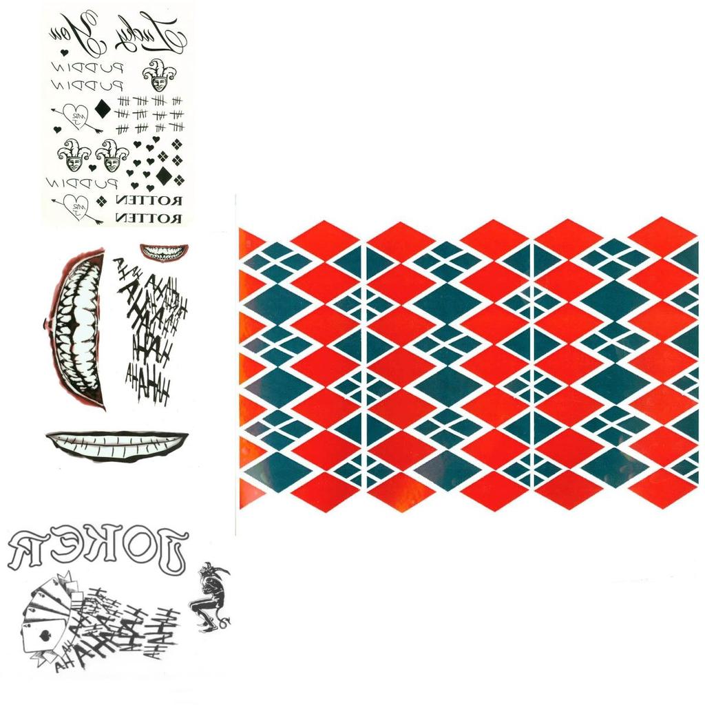 Отряд Самоубийц Харли Квинн Тату Наклейка Переводная Наклейка для Хэллоуин Декора