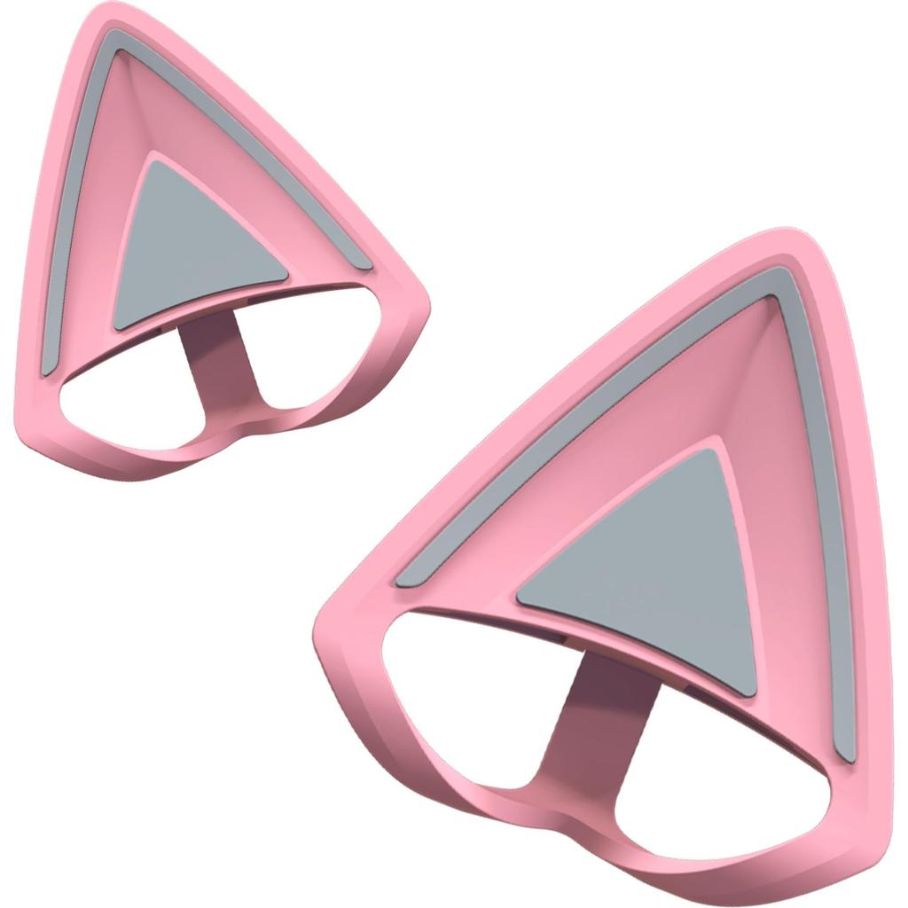 Razer Razor Kitty Ears V2 Quartz Pink A accessory that can be attached to a variety of headsets and makes your headset with most headsets with a band