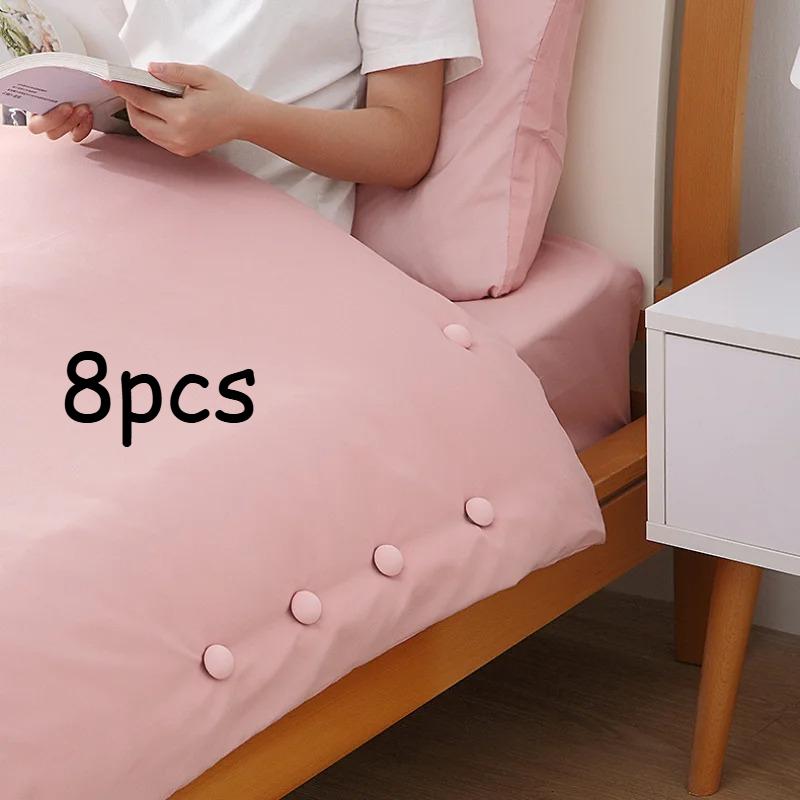 8 шт. Фиксатор для одеяла, Бесшовные простыни для дома, Нескользящие, Хлопковый гвоздь для одеяла, Пряжка для фиксации одеяла, Аксессуары для кровати, Зажимы для простыней