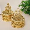 European Style Candy Container Box Handheld Packaging Gift Box Gold Hollow Box Middle Eastern