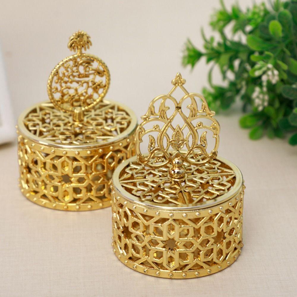 Handheld Gold Hollow Box European Style Packaging Gift Box Candy Container Box  Wedding Table