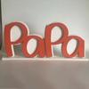 Father's Day Acrylic Photo Frame DIY PaPa Dad Letter Picture Frame Holder Table Sign Desktop Decoration Dad Grandpa Husband Birthday Festival Gift