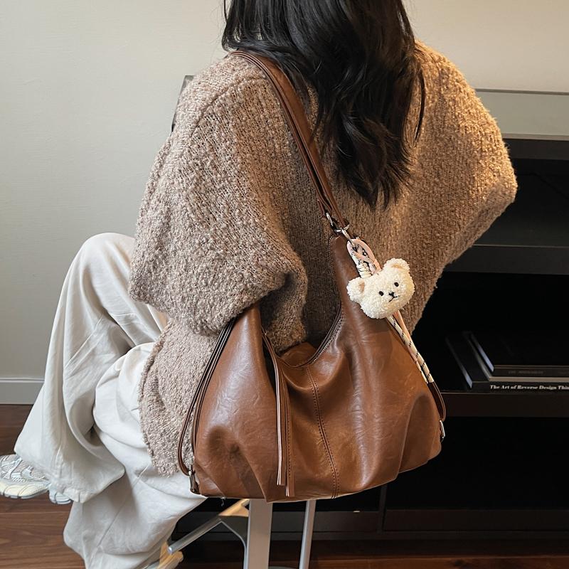 Винтажная сумка подмышку Женская сумка-тоут Большая вместимость Сумка через плечо