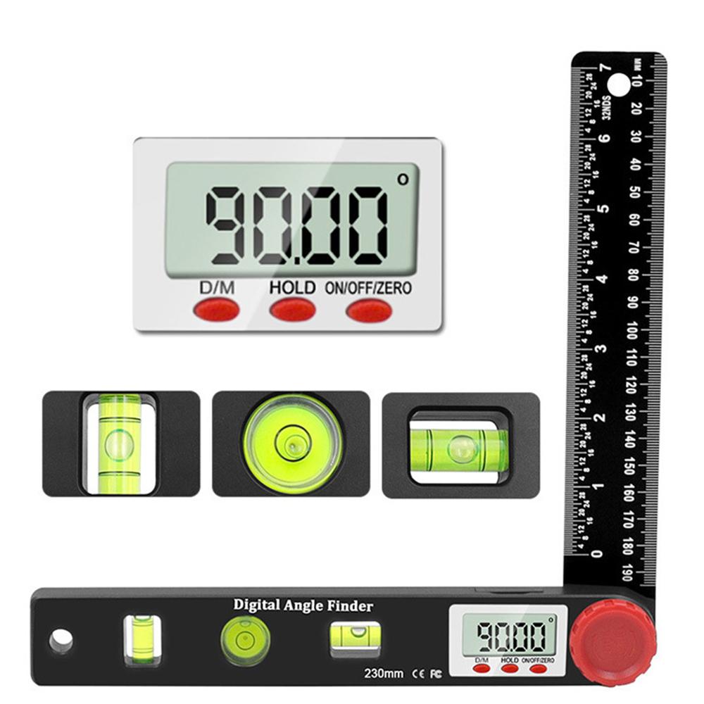 4в1 Светодиодный цифровой дисплей Угломер Уровень Струбцина Плотницкий инструмент