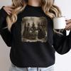Girls Will Be Girls Witch Sweatshirt Feminist Witch Graphic Hoodies Vintage Halloween Sweatshirt Women Pullovers Witchy Clothes