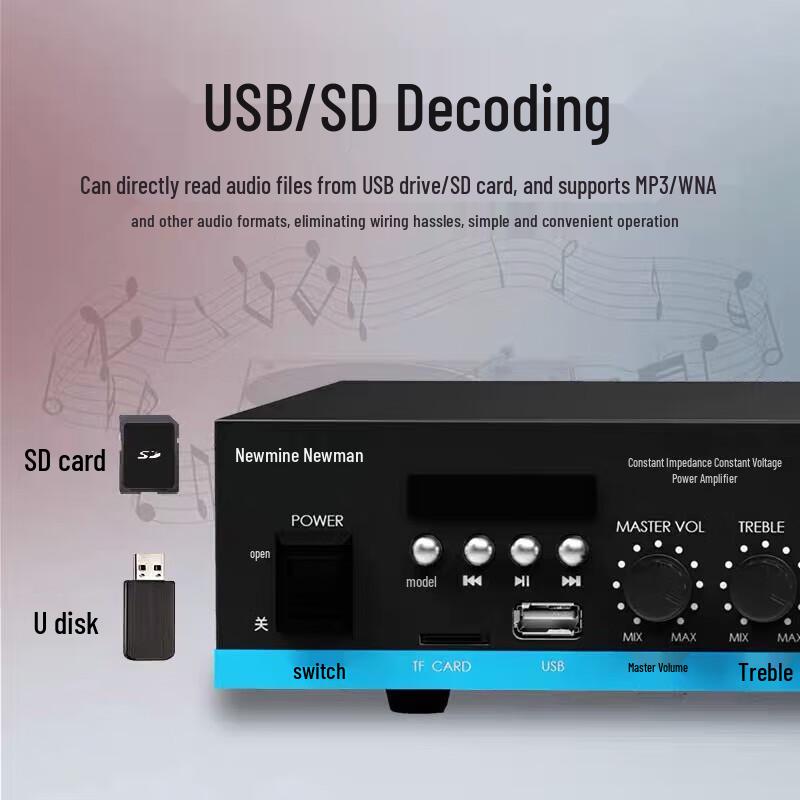 Комплект Bluetooth-усилителя Newmine R3 с колонками ND-11D