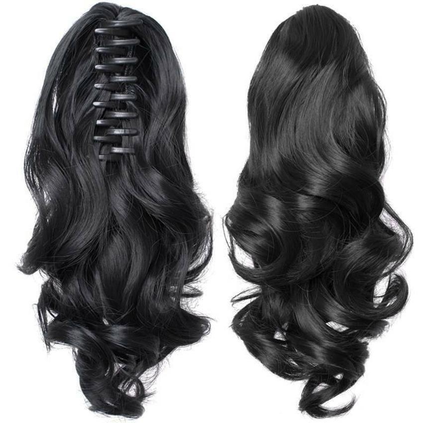 Clip In Curly Hair Wig Jaw Ponytail Hairs Extension Clip-on Claw Curly-Wavy Pony Tail Hairpiece Accessoires