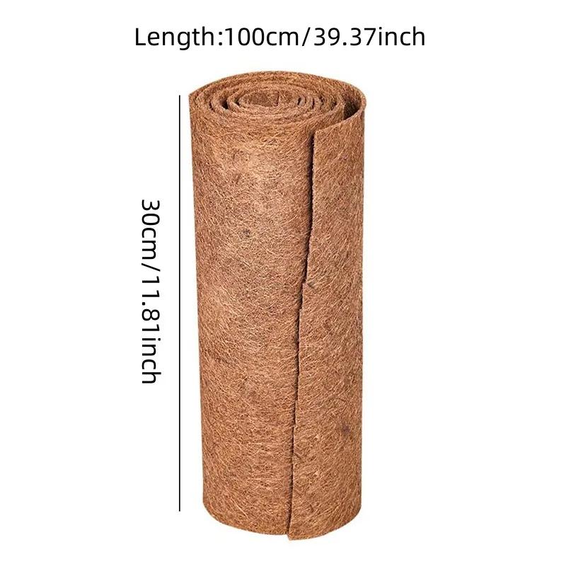 Plant Fiber Roll Natural Reptile Carpet Mat Reptile Bedding Supplies Insulation Flowerpot Basket Coconut Coir Liner Sheet Coco