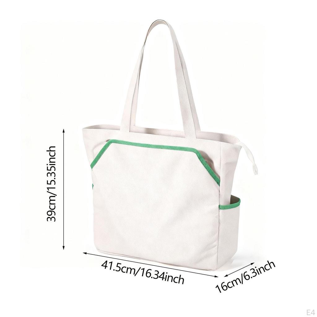 Tennis Racket Bag Water Resistant Multifunctional Shoulder for Pickleball