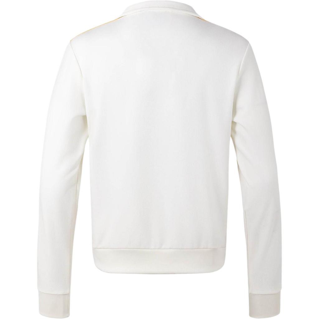 Adidas Оригинальная спортивная куртка премиум-класса с вышитым логотипом в полоску, удобная мягкая спортивная куртка, женские куртки Han-Jade-White JZ4337