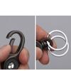 Брелок для ключей Автомобильный брелок Металлическая пряжка для ключей Держатель для автомобильных ключей Уникальный брелок с двойным кольцом Маленький подарок