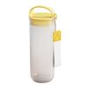 Frosted Water Bottle with Handle & Lanyard, Food Grade Clear Drinking Bottle, Leak-Proof Portable Travel Drink Soybean Milk Cup for Outdoor Gym Office