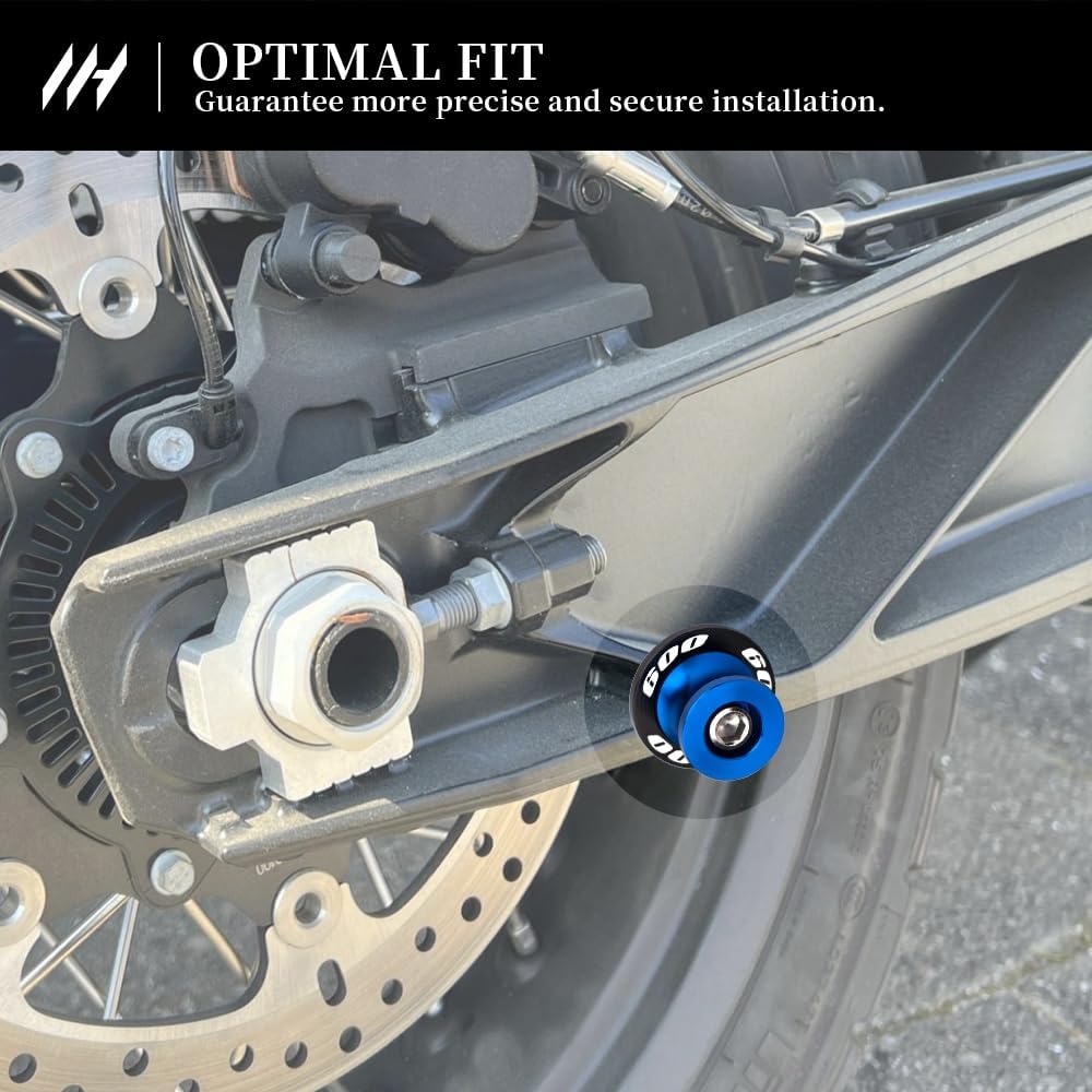 M8 Motorcycle Swingarm Bobbins For GSR 600 2006-2010 Paddock Stand Mounts with Shock Absorption and Rear Swingarm Accessories
