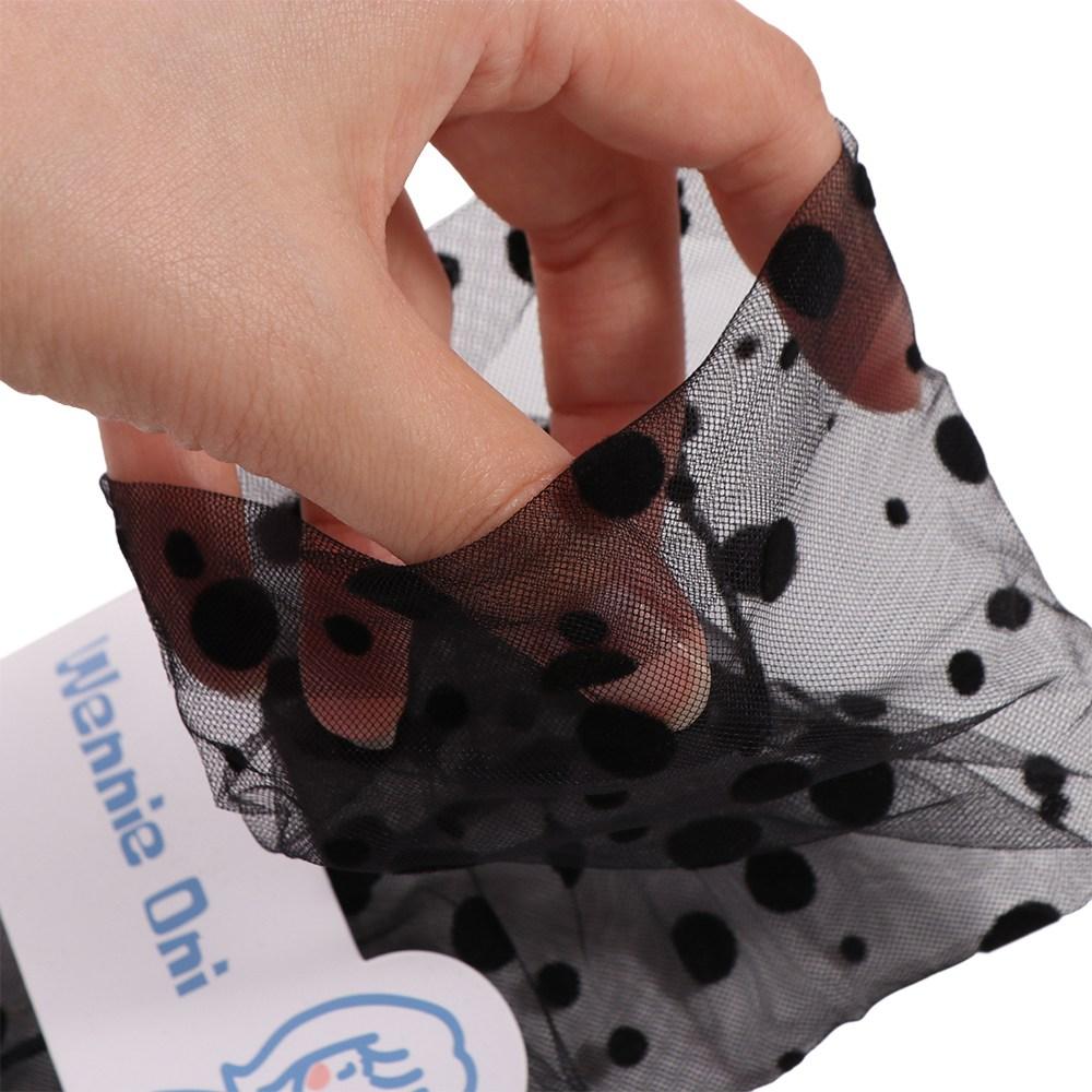 Sweet Transparent Women Mesh Chiffon Tulle Socks Dress Hosiery Nylon Dot Socks