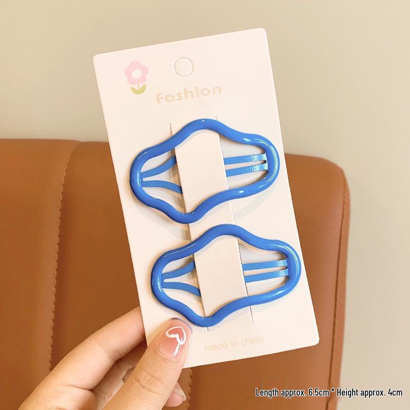 2025 High-End Цветная заколка для волос Cloud: Милая детская челка с заколкой и головной убор для девочек