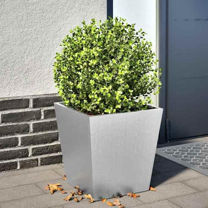 VidaXL Planter 40x40x40 Cm Stainless Steel, Outdoor Planter, Flower Box, Garden Box 851062