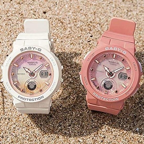 Casio Wristwatch Baby-G BEACH TRAVELER BGA-250-7A2JF Ladies White