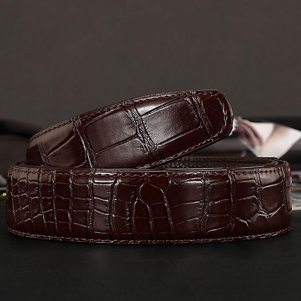 3,5 см пояс из натуральной кожи классический пояс с непористым узором под крокодила