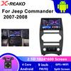 Android 13 CarPlay Auto Car Radio For Jeep Cherokee Commander XK 2007 2008 Multimedia GPS Player Autoradio Navigation Stereo DSP
