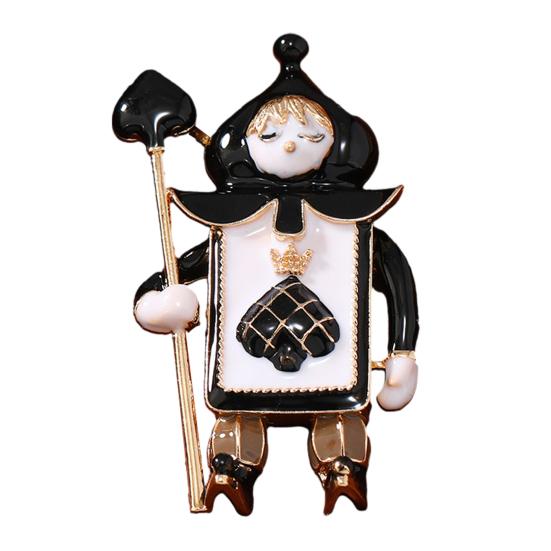 Брошь Солдат Черви Пики Ретро Эмалевая Брошь Пин Милый Солдат Нагрудный Значок Аксессуар для Рубашки Пальто Шляпы Сумки Женский Мужской Рождественский Наряд