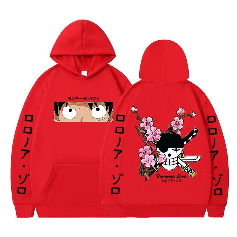 Худи из аниме ONE PIECE Худи Ророноа Зоро Уличная одежда Толстовка с капюшоном Мужчины Женщины Косплей Спорт