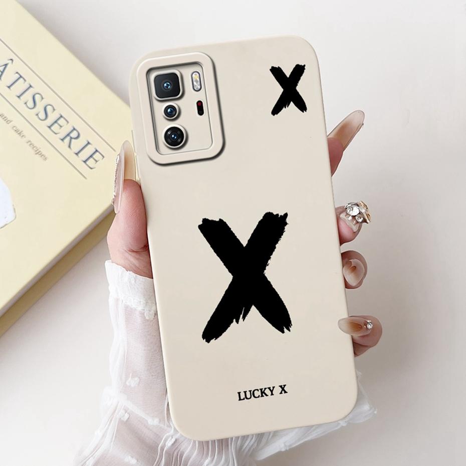New Fashion Letter Phone Case For Xiaomi Redmi Note 10 Pro 5G Soft Silicone Shockproof Cover For Redmi Note10 5G 10T Bumper