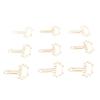 100Pcs Cute Paper Clips Metal Electroplating Multifunction Small Planner Clips with Storage Box for 