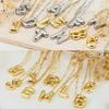 LT-12056 Stainless Steel 18K Gold Balloon Letter Necklace Silver Bubbles 26 English Alphabet Pendants Jewelry
