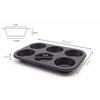 Nonstick 6-Cup Muffin Pan - Cupcake Mold Baking Tool