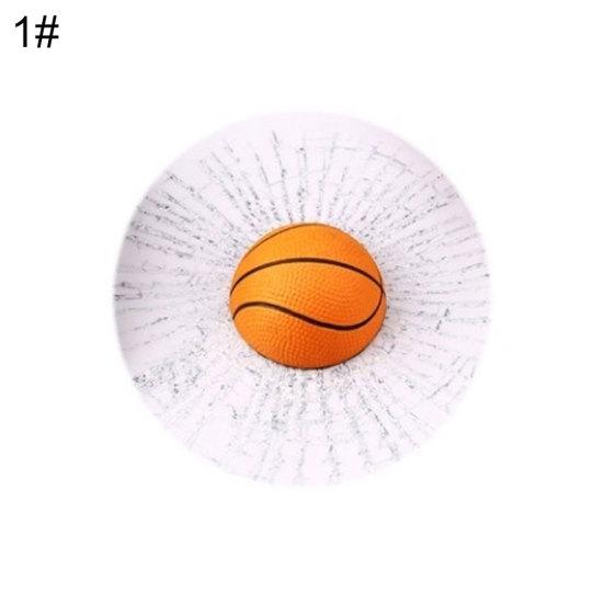 Funny 3D Tennis Ball Basketball Football Hit Window Crack Car Sticker Decoration