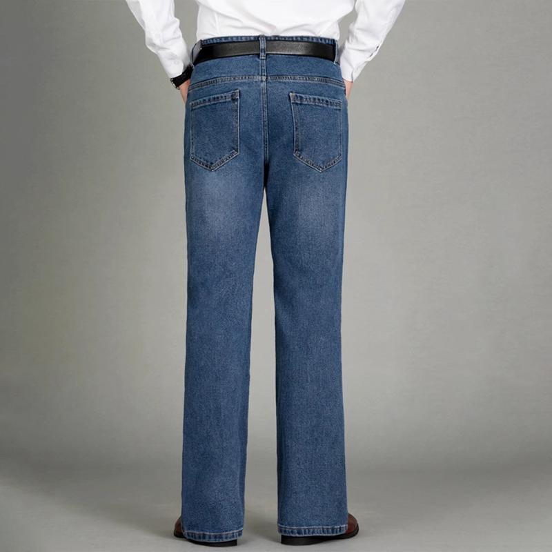 Мужские расклешенные джинсы, мужские универсальные повседневные брюки с большими штанинами в корейском стиле в стиле ретро