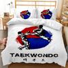 Sports Duvet Cover Set Taekwondo Defense Techniques Sport Practice Bedding Aikido Karate Judo Queen King Polyester Quilt Cover