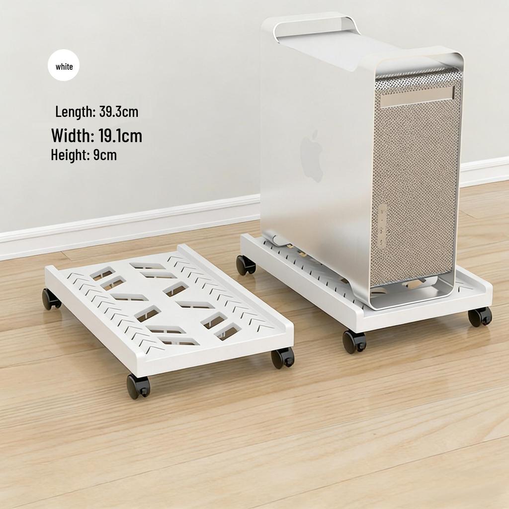 Передвижной компьютерный корпус для настольного ПК с колесами и выдвижным утолщенным основанием