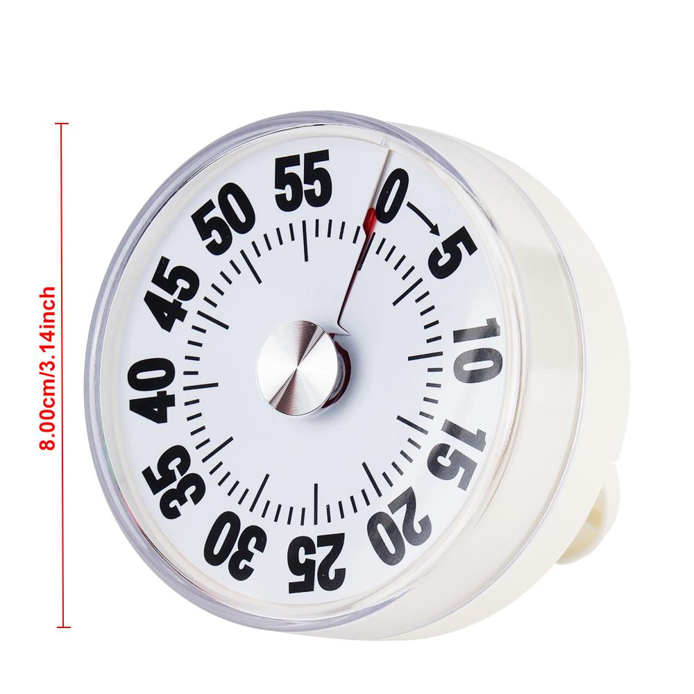 Механический Магнитный Таймер 60 Минут для Студентов Учителей Будильник Таймер для Приготовления с Громким Звонком Визуальный Таймер Кухонный Таймер