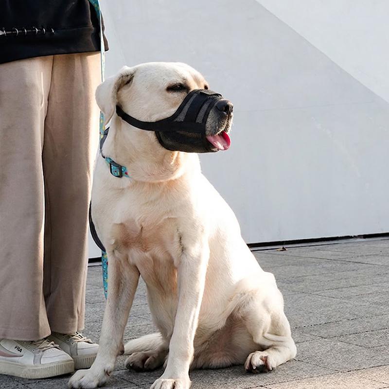 Dog Muzzle Prevents Barking Allows Dogs To Drink Water Adjustable Size Prevents Barking And Biting Breathable And Bite-Proof