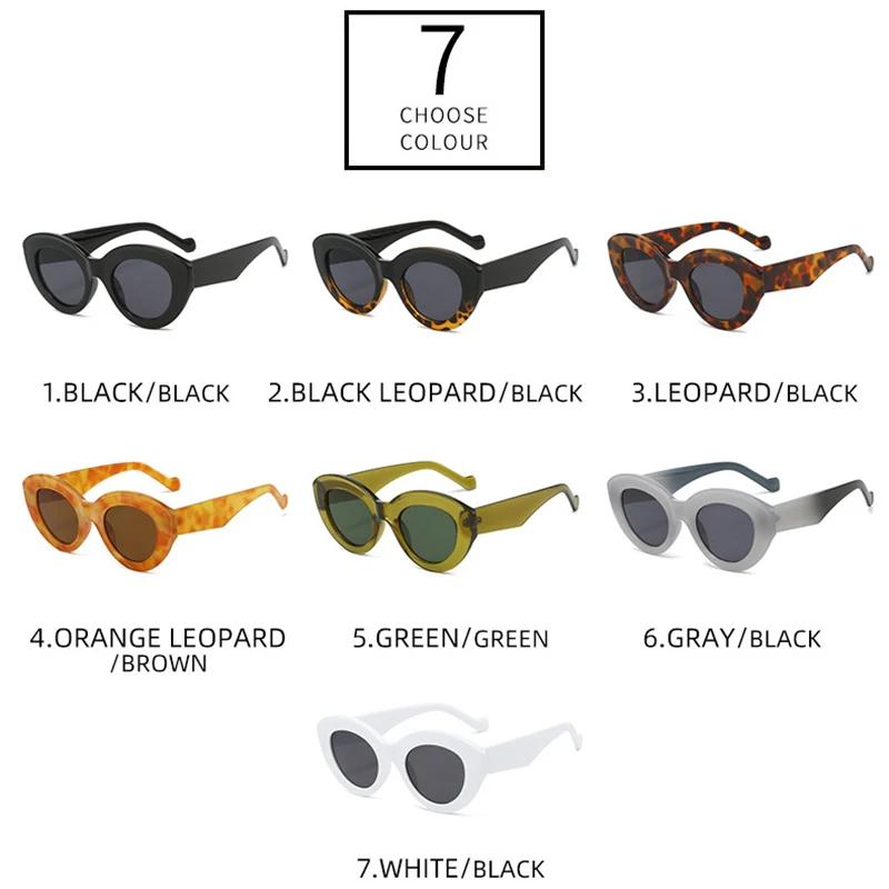 SHAUNA кошачий глаз женские модные оливково-зеленые солнцезащитные очки ретро оттенки UV400 мужские овальные роскошные солнцезащитные очки