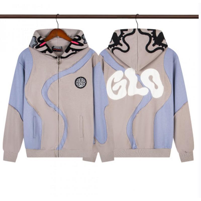 Худи Glo Gang Streetwear Мужское Оверсайз Свободный Крой Хлопковый Пуловер С Принтом