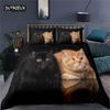Luxury 3D Pet Cat Print Home Living Comfortable Duvet Cover Pillowcase Kids Bedding Sets Queen and King EU/US/AU/UK Size
