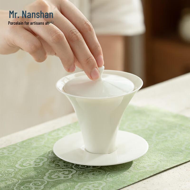 Mr. Nanshan Simple Ceramic Gaiwan Tea Set