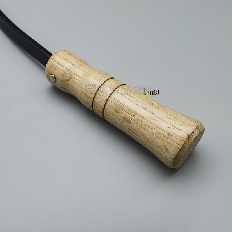 Japanese Stainless Steel Long Neck Bent Handle Weeding Sickle - Ideal for Cutting Leeks, Vegetables, and Gardening Tasks