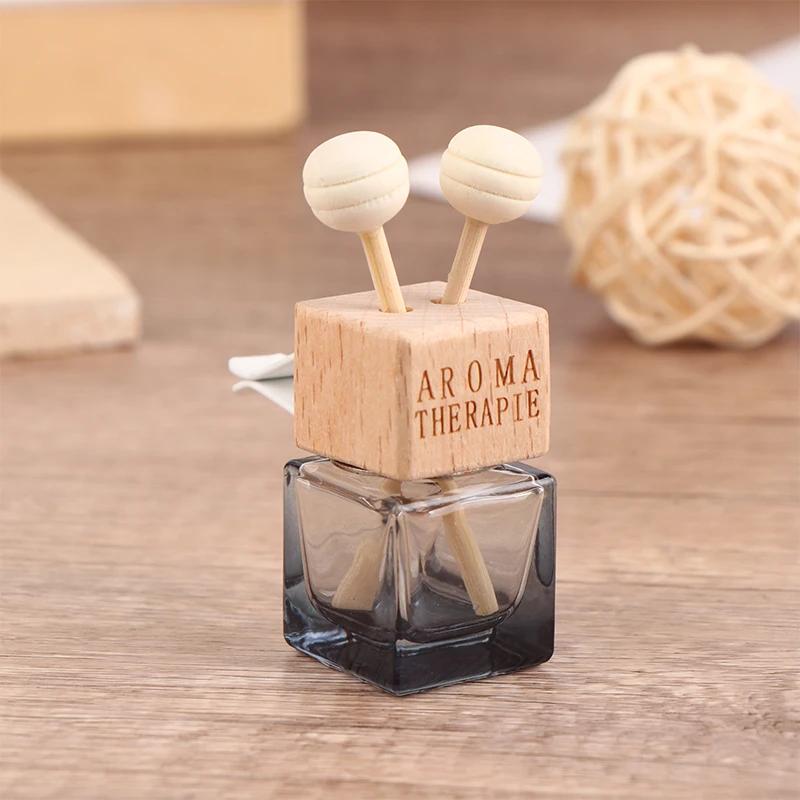 1 Piece Car Hanging Perfume Pendant Fragrance Air Freshener Empty Glass Perfume Diffuser Bottle Aromatherapy Decor Accessories