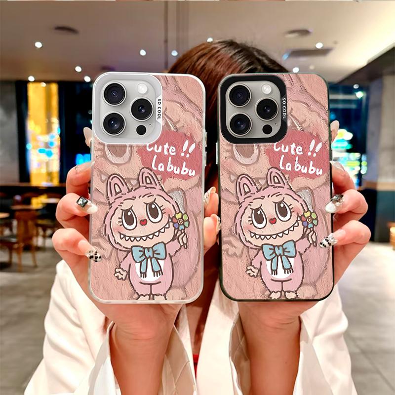 Модный чехол Labubu's Sweetheart Cuteness для серий Oppo/Realme. Oppo A12, A1 Pro, A16K, Reno6 Lite, A3x, A32, A58, A17, Realme 7i, 9i, V23, C15...