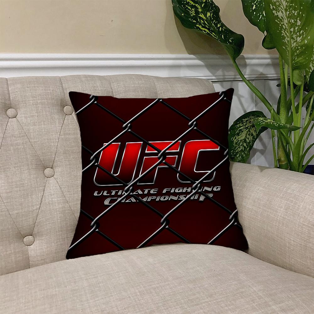 Подушка с изображением боксерского матча U-UFC Квадратная наволочка для дивана Повседневная, приятная для кожи, удобная наволочка
